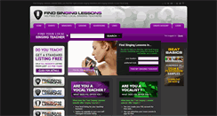Desktop Screenshot of findsinginglessons.co.uk